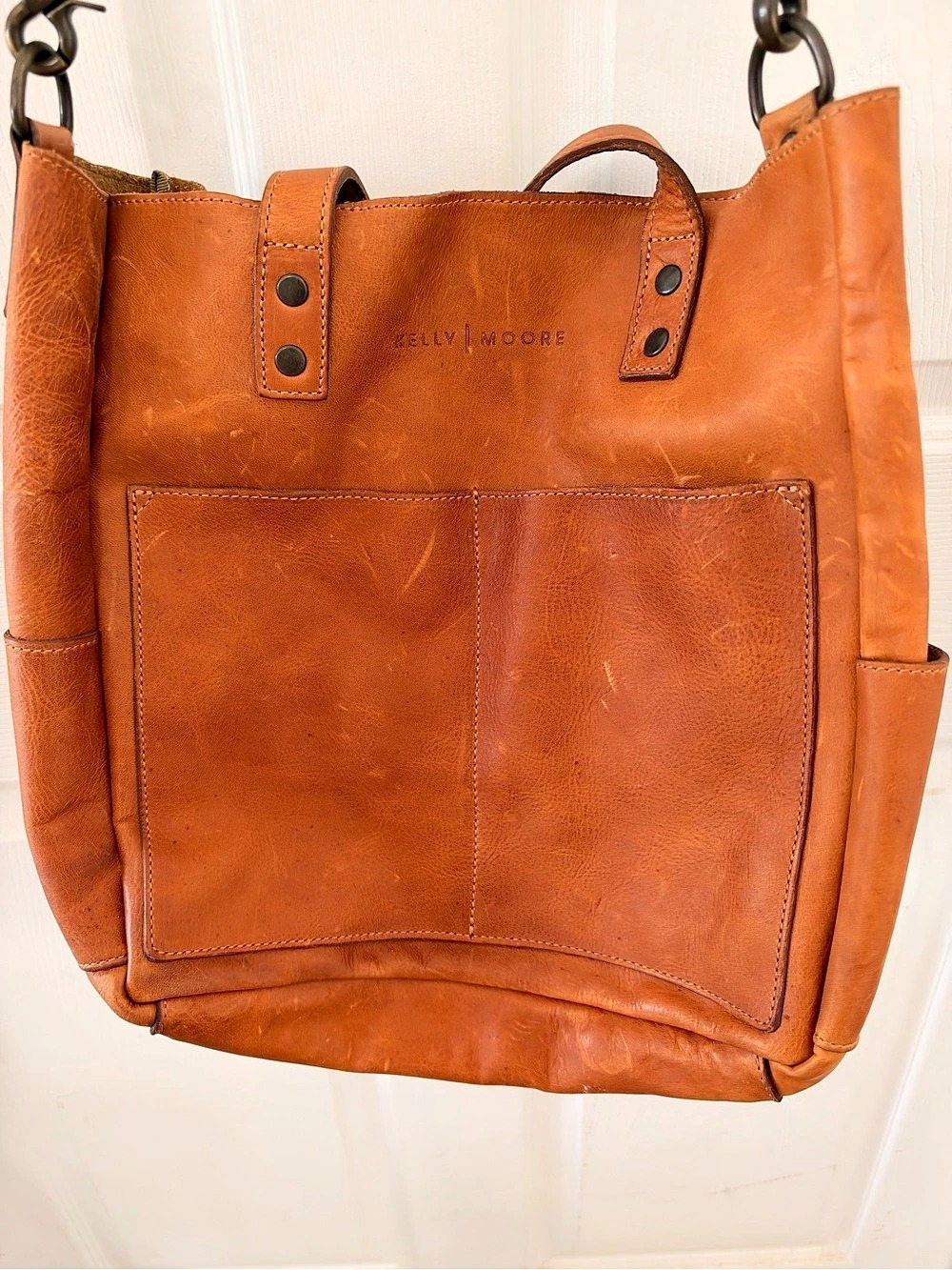 Kelly Moore The Daniela Leather Shoulder Bag in Brown